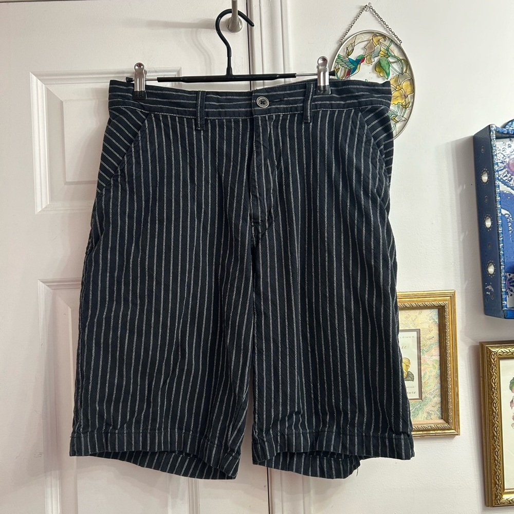 Y2K black white Oakley skater shorts